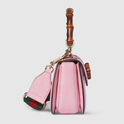 Sac Gucci Bamboo 1947 en python petite taille