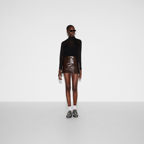 Top in georgette di seta