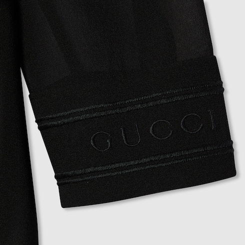 Top in georgette di seta