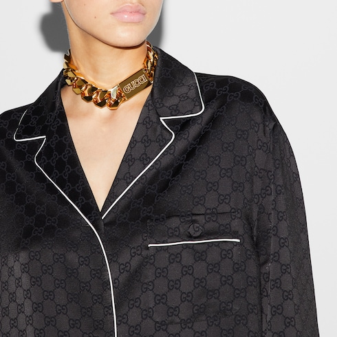 Viscose GG jacquard shirt