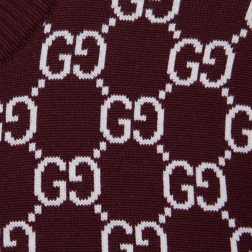 Reversible GG wool jacquard top Detail 7