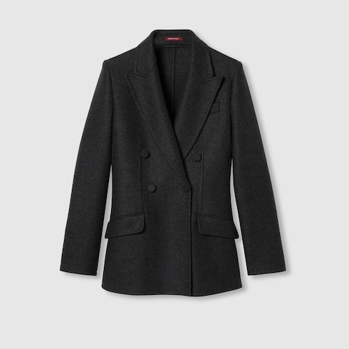 25 新作 GUCCI ダブル カシミア ジャケット ダークグレー 806168_Z7AA9_1157_001_100_0000