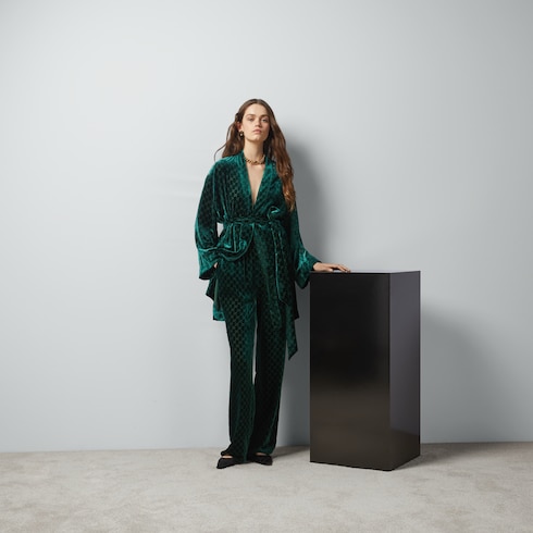 GG velvet shirt