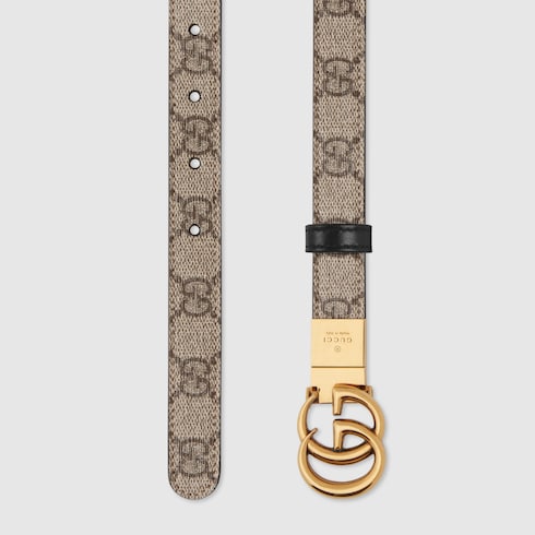 GG Marmont reversible thin belt Detail 7