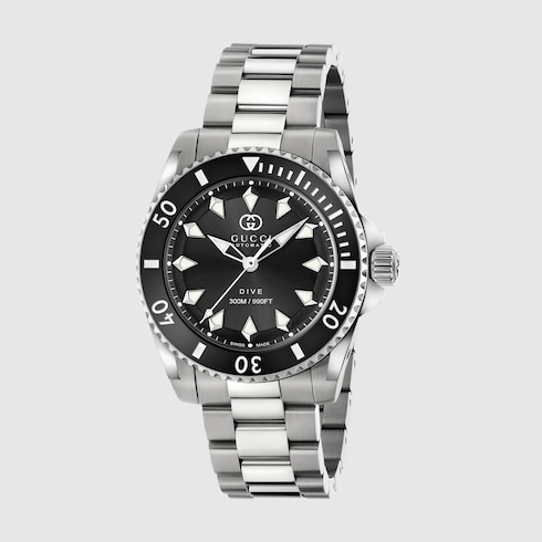 Gucci dive watch black on sale