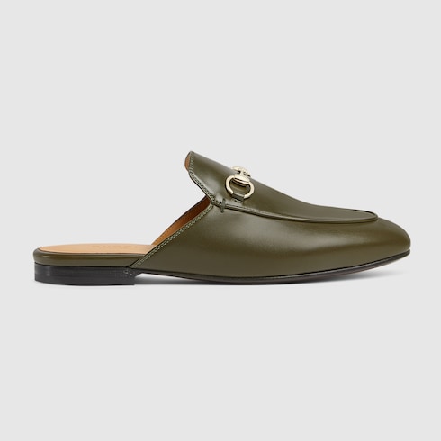 Gucci princetown green on sale