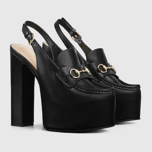 Women's Horsebit platform loafer slingback Detail 2