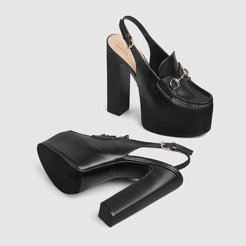 Women's Horsebit platform loafer slingback Detail 6