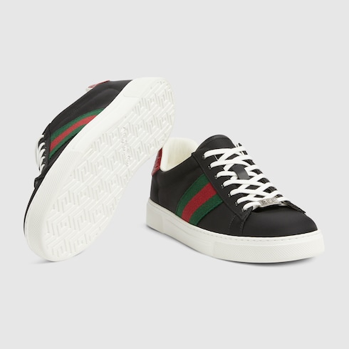 Zapatilla Ace para hombre en nylon negro GUCCI ES