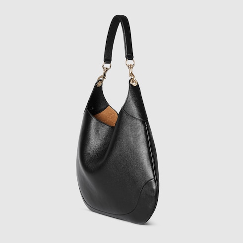 Sac a epaule Gucci B taille moyenne en cuir noir GUCCI FR