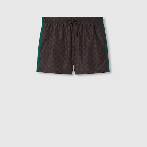 GG nylon swim short with Web
