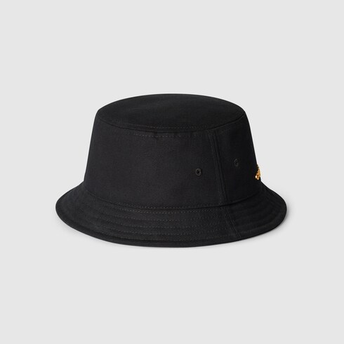 Sombrero bucket de lona Gucci innegro GUCCI MX