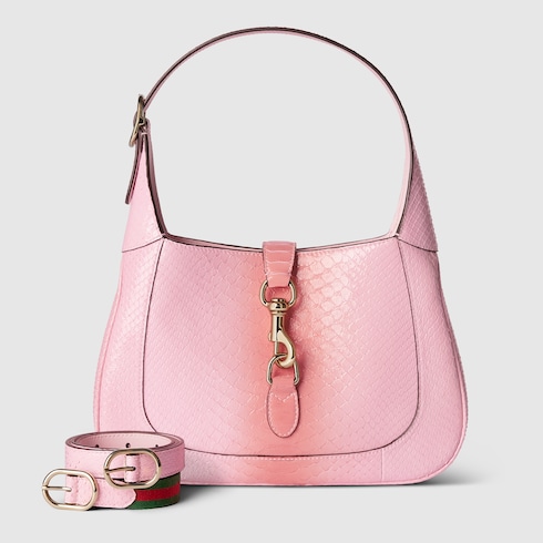 Сумка на плечо Gucci Jackie из кожи питона