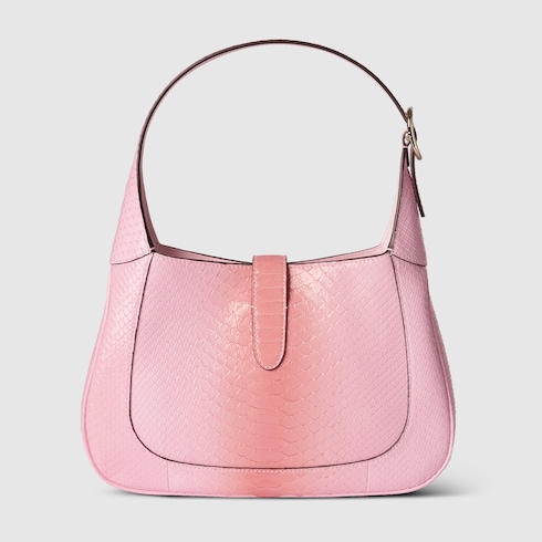 Mittelgroße Gucci Jackie Tasche aus Pythonleder