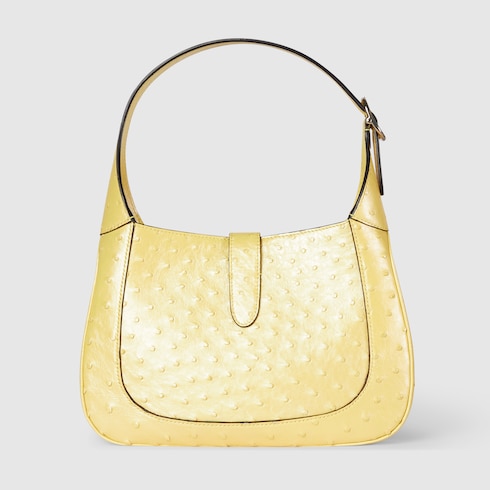 Sac à épaule Gucci Jackie en cuir d’autruche
