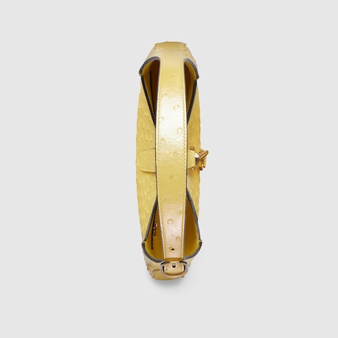 Sac à épaule Gucci Jackie en cuir d’autruche
