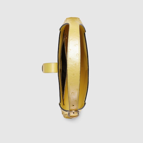 Sac à épaule Gucci Jackie en cuir d’autruche
