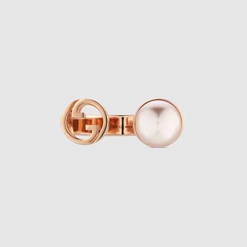 Anello Gucci Blondie con perla in resina