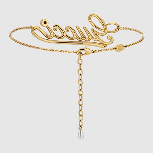 Tour de cou avec inscription Gucci