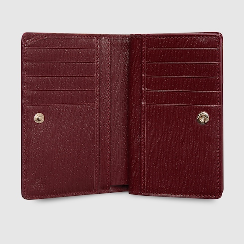 Card case wallet with Gucci script