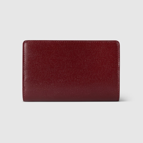 Card case wallet with Gucci script