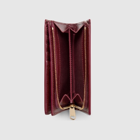 Card case wallet with Gucci script