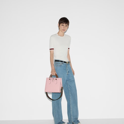 Gucci Diana medium python tote bag