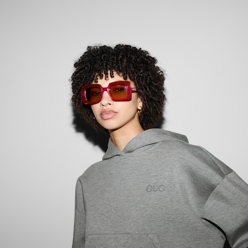 Square-frame sunglasses