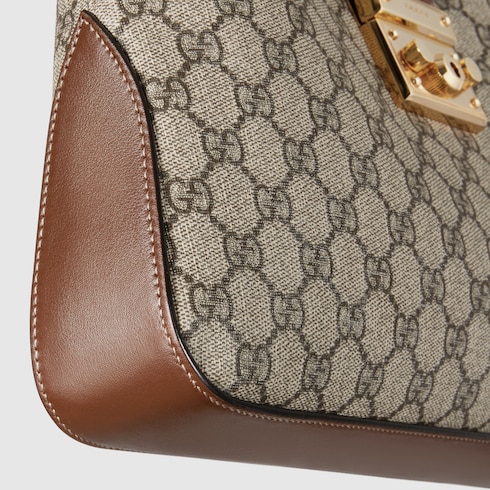 Bolso de hombro Padlock tamaño grande