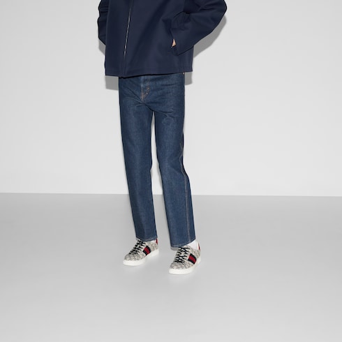 Sneaker Gucci Ace uomo con dettaglio Web