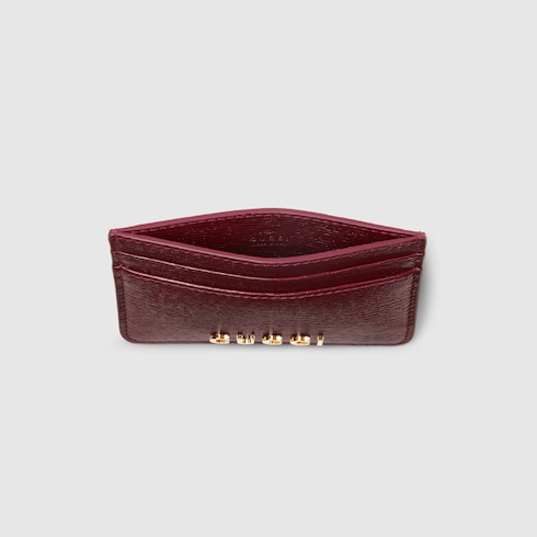 Card case with Gucci script Detail 2