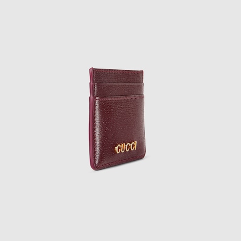 Card case with Gucci script Detail 3