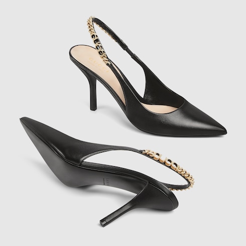 Black gucci high heels online