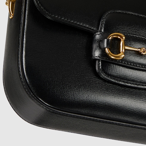 Gucci Horsebit 1955 mini bag in black leather GUCCI TR