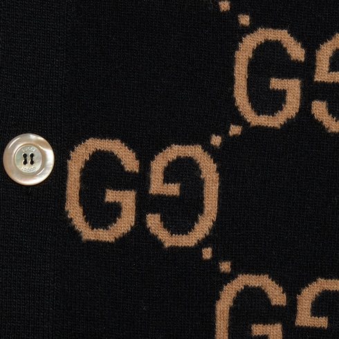 GG wool jacquard cardigan