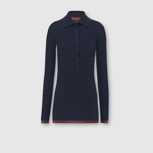 Top de punto acanalado de cashmere extrafino