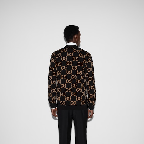 GG wool jacquard cardigan