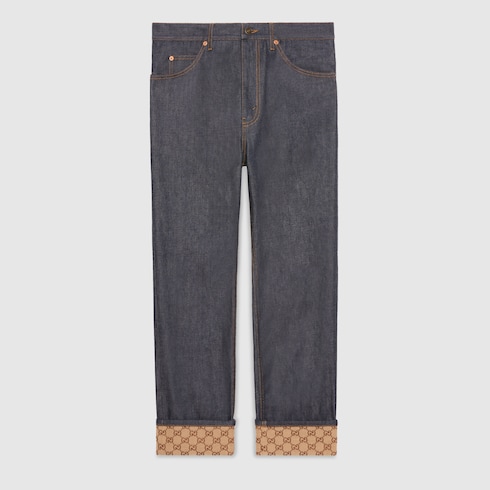 Denim pant with cuffs