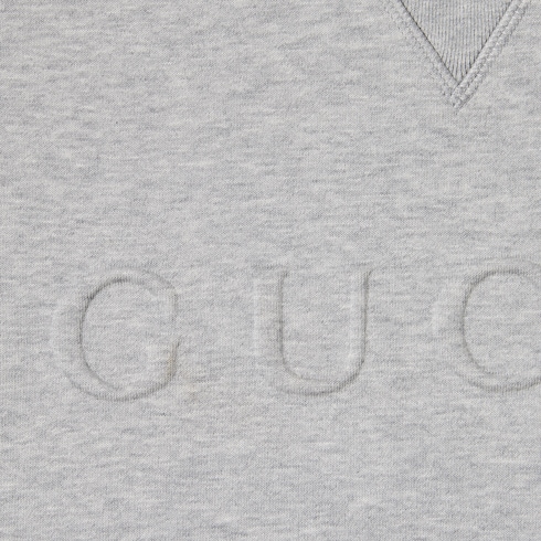 Sweat-shirt en jersey de coton embossé