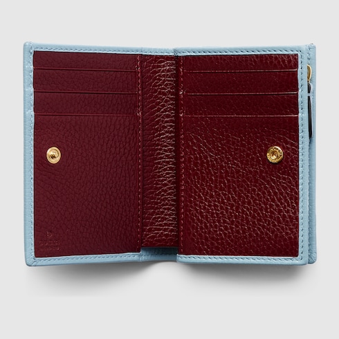 Bi-color GG Marmont small wallet