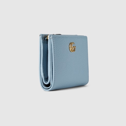 Portefeuille bicolore GG Marmont petit format