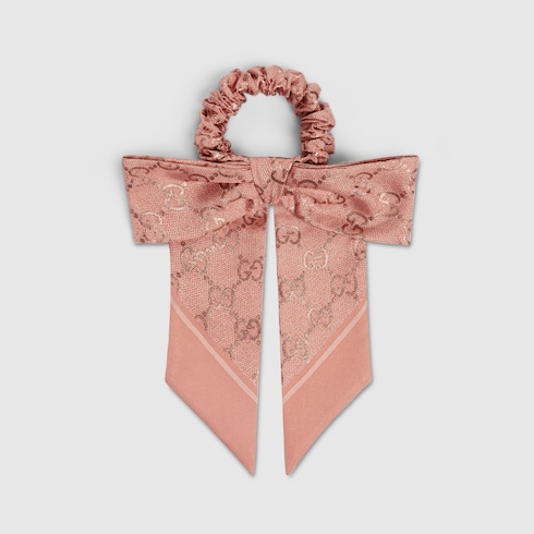 Chouchou en jacquard de soie GG