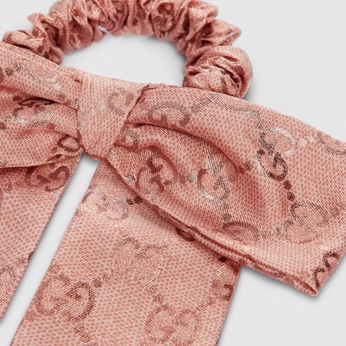 GG silk jacquard scrunchie Detail 2