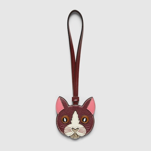 Cat-shaped bag charm