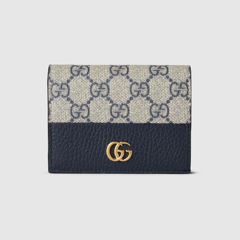 Bi-color GG Marmont small wallet