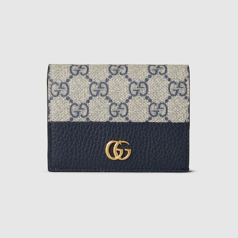 GG Marmont bi-colour card case wallet