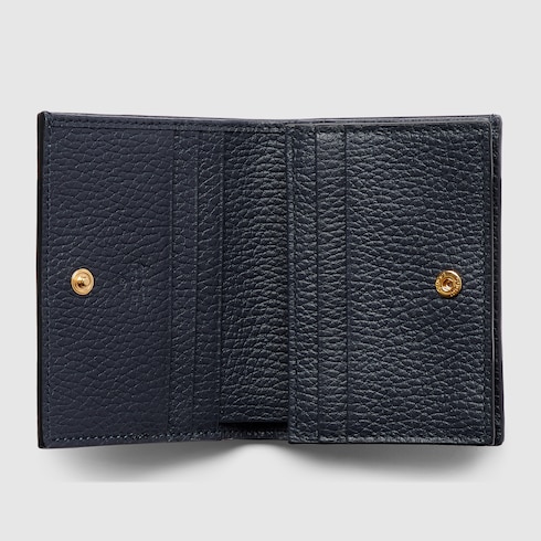 Bi-color GG Marmont small wallet