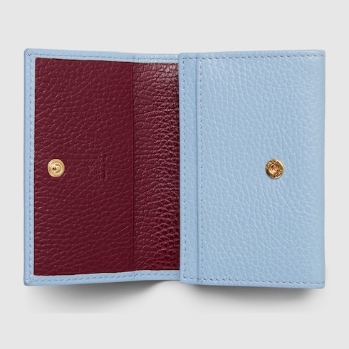 Bi-color GG Marmont card case