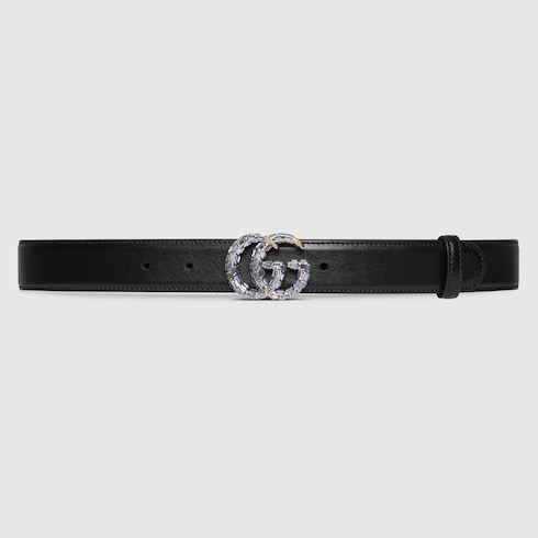 GG Marmont thin belt with crystals Detail 2