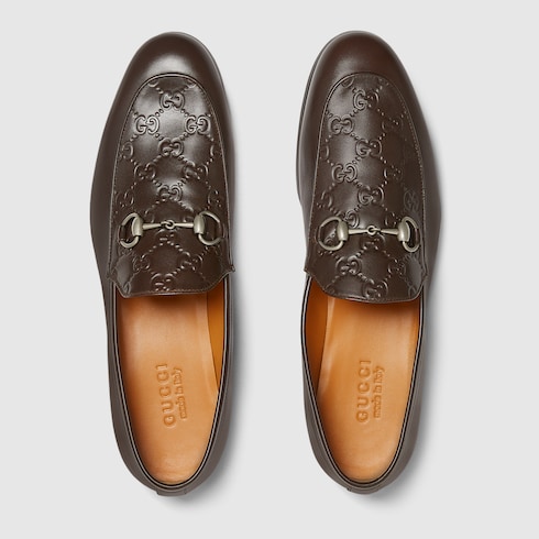 Mocassino uomo con Morsetto in pelle marrone scuro | GUCCI® Italia